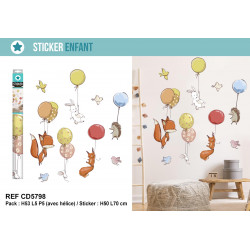 STICKER ANIMAUX BALLONS