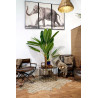 TRIPTYQUE ÉLÉPHANT ENCADRÉ TOILE 180x4x120cm