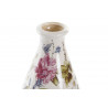 VASE ROMANTIQUE FLEURS 13X13X26CM BLANC