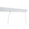 PLAFONNIER BLANC ET OR 3 SUSPENSIONS 75X