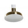 PLAFONNIER BLANC ET OR 3 SUSPENSIONS 75X