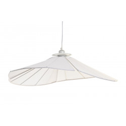 PLAFONNIER ÉVENTAIL LIN BLANC D68x21cm