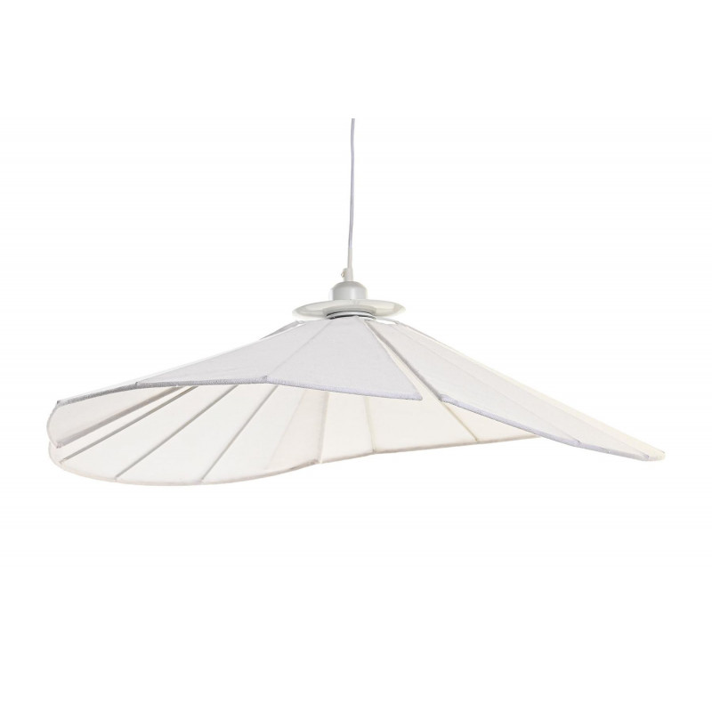 PLAFONNIER ÉVENTAIL LIN BLANC D68x21cm