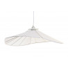 PLAFONNIER ÉVENTAIL LIN BLANC D68x21cm