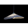 PLAFONNIER ÉVENTAIL LIN BLANC 68X68X21CM PLAFONNIER ÉVENTAIL LIN BLANC 68X68X21CM