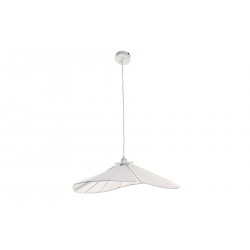 PLAFONNIER ÉVENTAIL LIN BLANC D68x21cm
