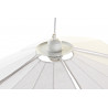 PLAFONNIER ÉVENTAIL LIN BLANC 68X68X21CM PLAFONNIER ÉVENTAIL LIN BLANC 68X68X21CM