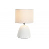 LAMPE GRES BLANC 28X28X42 POLYESTER