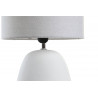 LAMPE DE TABLE EN GRÈS BLANC D28x42cm