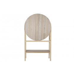 COMMODE SELMA RONDE CANNAGE NATUREL PAULOWNIA MDF 90x40x160cm
