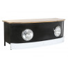 TABLE BASSE FEUX PROJECTEURS NOIR 120X45