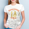 T-SHIRT A DEDICACER FEMME 18 ANS