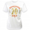 T-SHIRT A DEDICACER FEMME 20 ANS