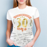 T-SHIRT A DEDICACER FEMME 30 ANS