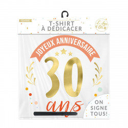 T-SHIRT A DEDICACER FEMME 30 ANS