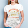 T-SHIRT A DEDICACER FEMME ANNIVERSAIRE