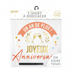 T-SHIRT A DEDICACER FEMME ANNIVERSAIRE