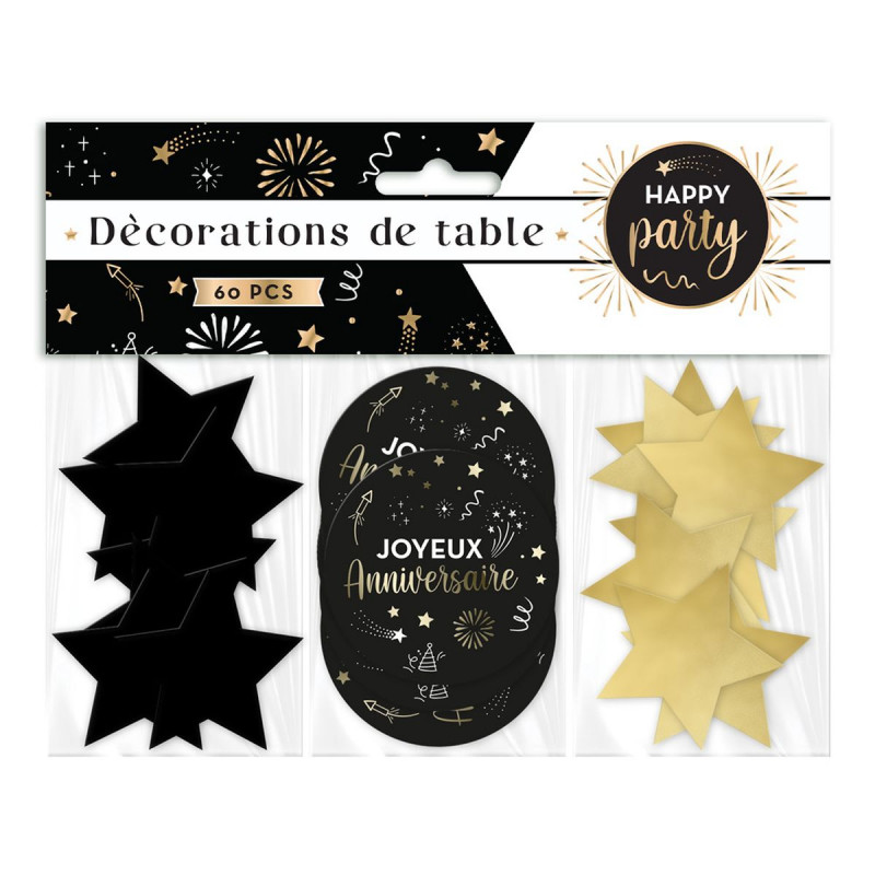 TRIO DECO DE TABLE HAPPY PARTY TRIO DECO DE TABLE HAPPY PARTY