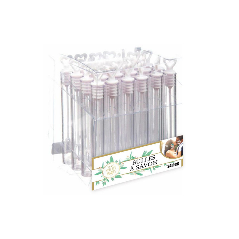 24 TUBES BULLES MARIAGE