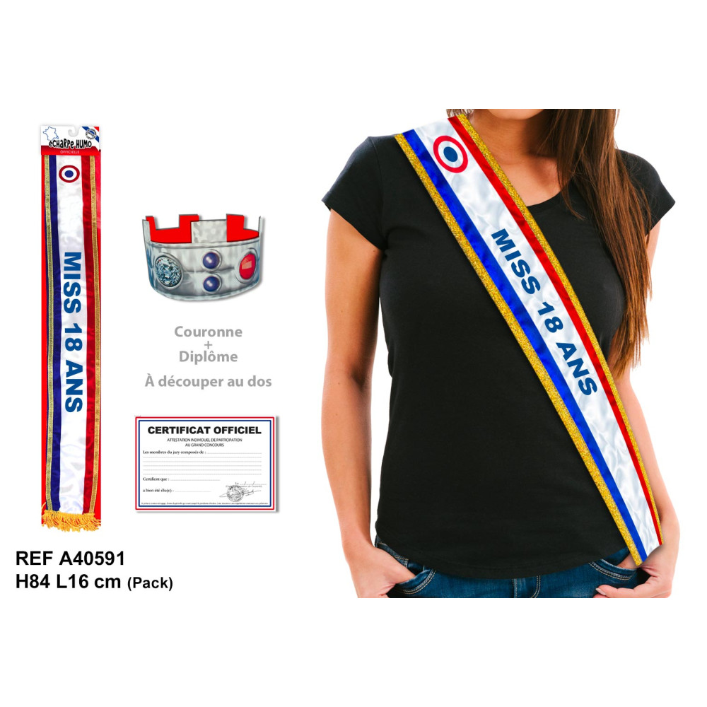 ECHARPE MISS 18ANS ECHARPE MISS 18ANS
