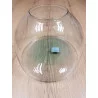 VASE MODERNE EN VERRE RECYCLÉ TRANSPARENT D30xH22cm