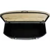 TABLE BASSE FEUX PROJECTEURS NOIR NATUREL 120x45x45cm TABLE BASSE FEUX PROJECTEURS NOIR NATUREL 120x45x45cm