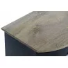TABLE BASSE FEUX PROJECTEURS NOIR NATUREL 120x45x45cm TABLE BASSE FEUX PROJECTEURS NOIR NATUREL 120x45x45cm