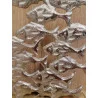 DÉCORATION BANC DE POISSONS À POSER MÉTAL BOIS MANGUIER 22x5x15.5cm