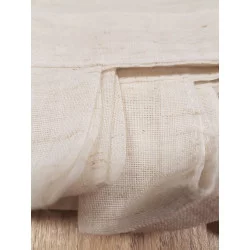 PAIRE DE VOILAGE NORINE EFFET LIN POLYESTER 60x120cm