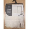 PAIRE DE VOILAGE NORINE EFFET LIN POLYESTER 60x120cm