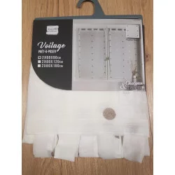 PAIRE DE VOILAGE LORNA BLANC 60x90cm
