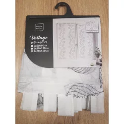 PAIRE DE VOILAGE EDENIA GRIS 60x160cm