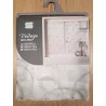 PAIRE VOILE SABLÉ BRODÉ DROIT HOOPS GRIS PASSE TRINGLE 60x90cm PAIRE VOILE SABLÉ BRODÉ DROIT HOOPS GRIS PASSE TRINGLE 60x90cm