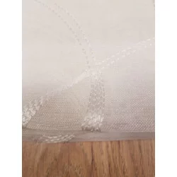 PAIRE DE VOILE HOOPS BLANC 60x160cm