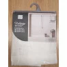 PAIRE VOILE SABLÉ BRODÉ DROIT HOOPS BLANC PASSE TRINGLE 60x90cm PAIRE VOILE SABLÉ BRODÉ DROIT HOOPS BLANC PASSE TRINGLE 60x90cm
