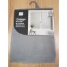 PAIRE DE VOILE SANDRA GRIS SABLÉ DROITE PASSE TRINGLE 60x160cm