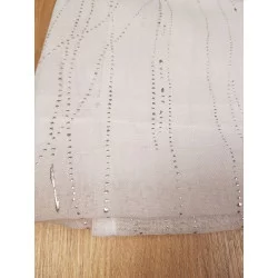 PAIRE DE VOILE DROITE BLANC FILIANE 70X200cm