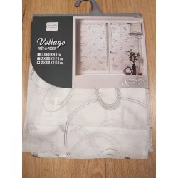 PAIRE DE VOILE HOOPS GRIS 60x160cm