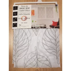 PAIRE BRISE BISE MAUD GRIS 60x120cm