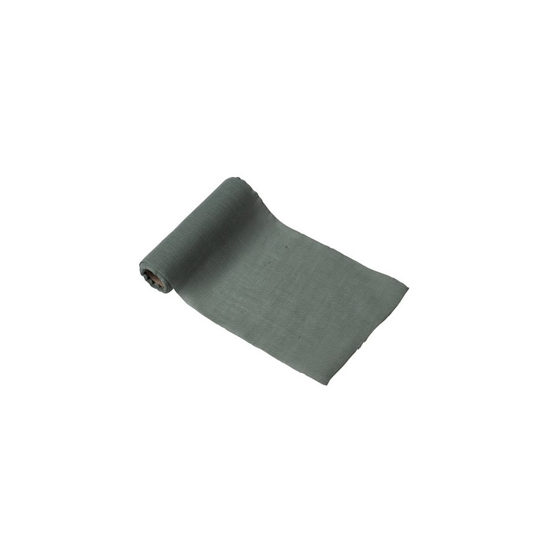 RUBAN MOUSSELINE VERT DE GRIS 14CM RUBAN MOUSSELINE VERT DE GRIS 14CM