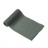 RUBAN MOUSSELINE VERT DE GRIS 14CM