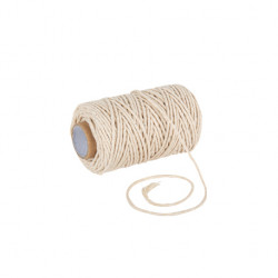 FICELLE COTON IVOIRE 1MMX50M