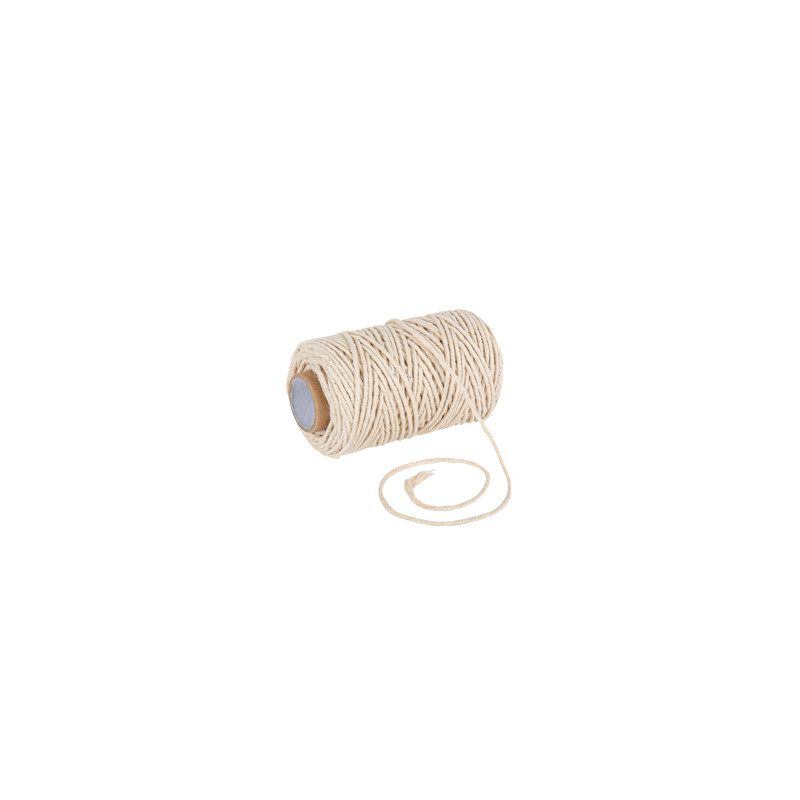 FICELLE COTON IVOIRE 1MMX50M