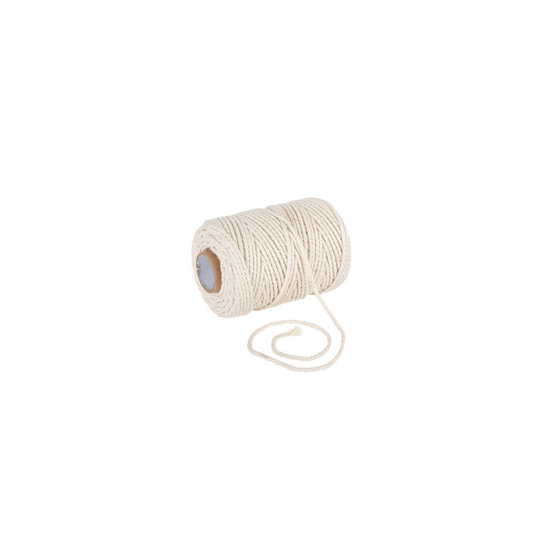 FICELLE COTON IVOIRE 2MMX50M
