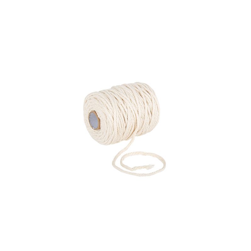 FICELLE COTON IVOIRE 3MMX50M