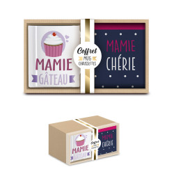 COFFRET MUG CHAUSSETTES "MAMIE GATEAU"