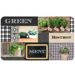 TAPIS GREEN BISTROT 45x75CM MOUSSE IMPRI