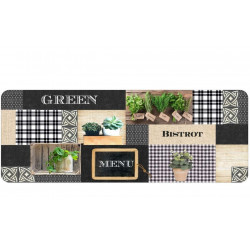 TAPIS GREEN BISTROT 45x120CM MOUSSE IMPR