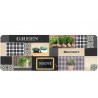 TAPIS GREEN BISTROT 45x120CM MOUSSE IMPR
