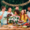 GUIRLANDE LETTRES ANNIVERSAIRE KRAFT